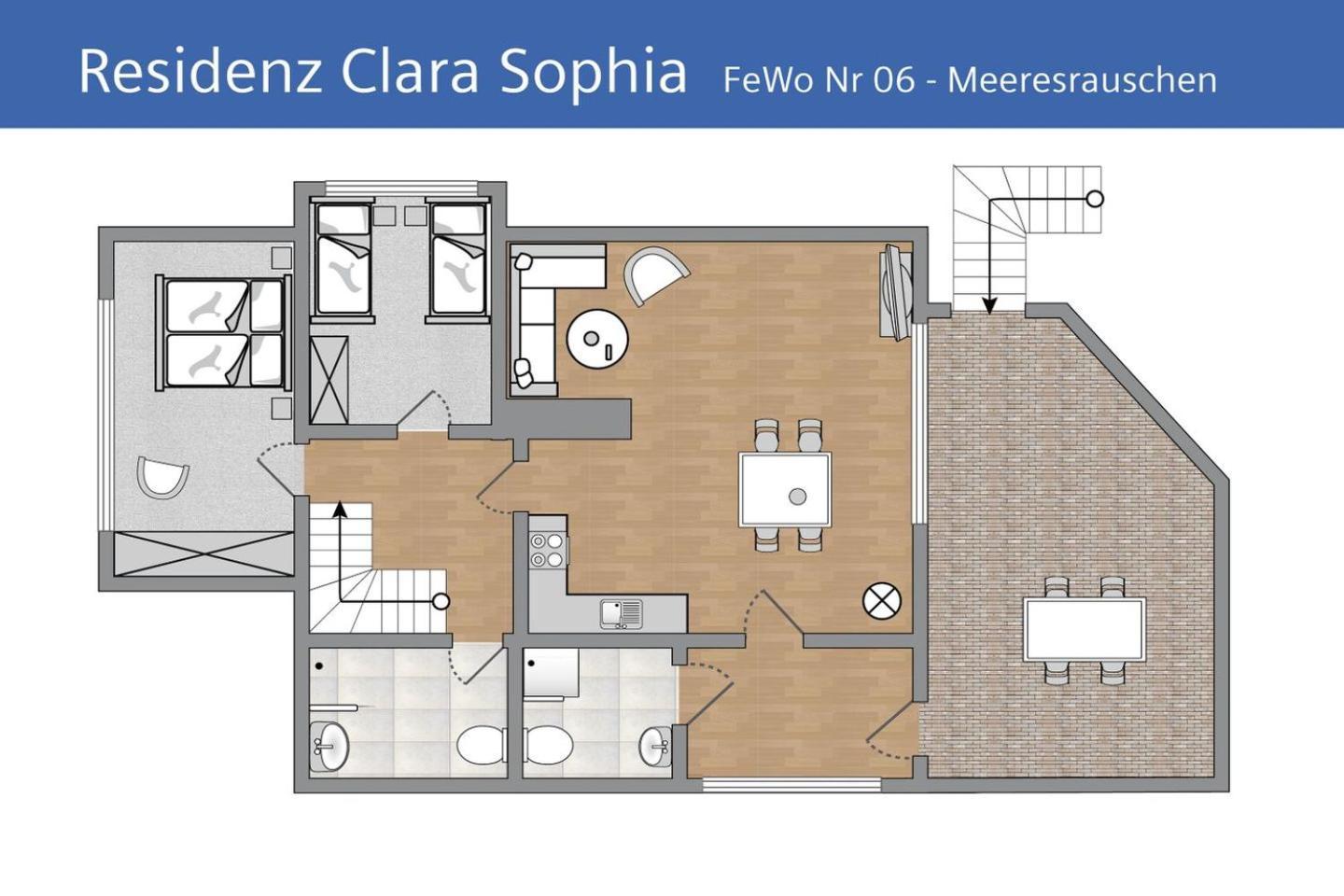 Ferienwohnung Meeresrauschen In Der Residenz Clara Sophia Binz Exteriör bild